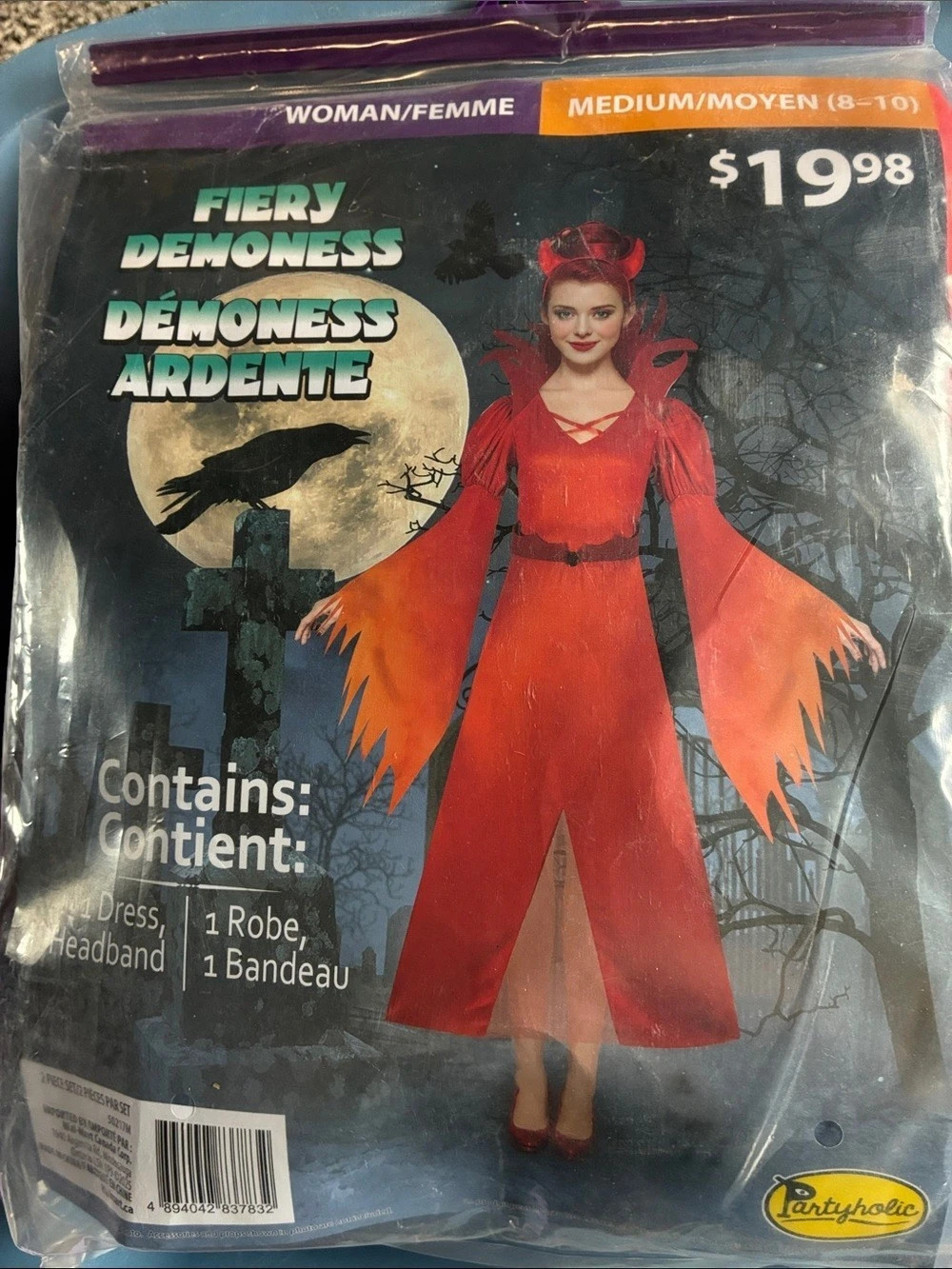 PartyXclusive Fiery Demoness Adrienne Costume womens Medium NWT